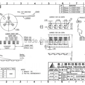 1.25mm Pitch SMT 90 Right Angle Type 20, 25, 30 Pin Available 20 Pin Connector thumbnail-4