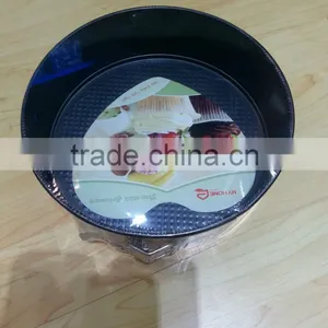 Dia.28*H7cm Carbon Steel Non-stick Round Springform Baking Pans 2pcs Set With Decals and Flowers thumbnail-4