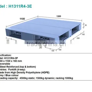 Plastic Pallet Heavy Duty 1300*1100 thumbnail-1