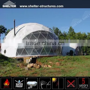 Waterproof PVC Flame Retardant Geodesic Dome Tent For Sports thumbnail-1