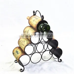 13A010BR Triangle Wine Bottle Holders for Bar or Home Decoration thumbnail-1