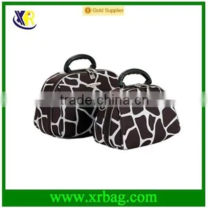 Custom Black Womens Toiletry Bag thumbnail-1