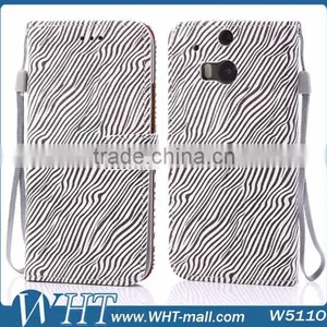 For HTC One 2 M8 Leather Case Zebra Luxury Mobile Phone Accessories thumbnail-4