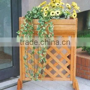 HL095 Wooden Planter W/trellis With Stands thumbnail-1