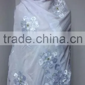 SCF -0108 White 2016 New Coming Design Nice Muslim Embroidery Scarf ,shawls , Pashmina Shawl Scarf , Fashion Women Long Scarf thumbnail-2
