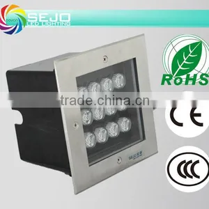 High Power LED Ground Light 12W Stsinless Steel IP68 for Outdoor CE thumbnail-1