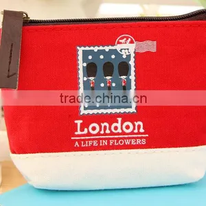 Newest Euro Style Canvas Coin Purse With Embroidery Logo for Wholesales thumbnail-3