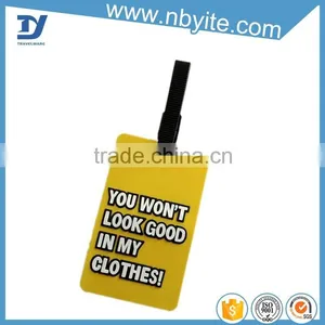 Fashion Custom Gift Airplane Soft Pvc Luggage Tags thumbnail-2
