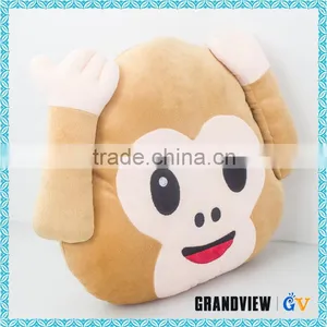 Wholesale Cute Monkey Animal Shape Emoji Pillow With Low Price thumbnail-3