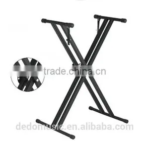 Professional Musical Instrument Stand Doulbe Metal Pipe Piano X Keyboard Stand thumbnail-1