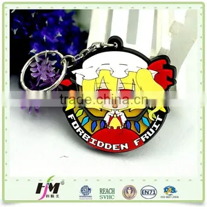 High Quality Low Price HSM Soft Plastic Custom Made Key Chains thumbnail-6