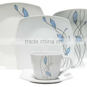 20pcs Square Dinner Set / Square Porcelain Ceramic Dinner Set thumbnail-3