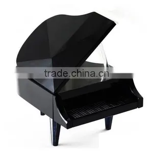 Crystal Piano Model Black Mini Music Piano Model for Music Gift thumbnail-1