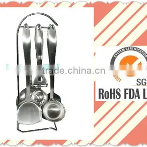 2015 Hot Sale Wholesale Colorful Nylon Kitchen Utensils Set Non-stick Pan FDA/LFGB/CE Eco-friendly and Food Garde thumbnail-1