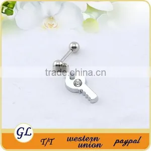 Stainless Steel Key Fashion Labret Jewelry thumbnail-1