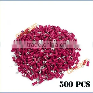 China Manufacture Red Copper Insulated Ring Terminals RV1.25-3.2 thumbnail-5