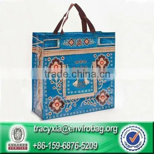 Eco-friendly Laminated Polypropylene Woven Reusable Shopping Tote Bag thumbnail-1