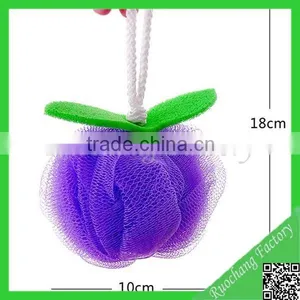 Best Quality 50g Colorful Pumpkin PE Bath Mesh Sponge thumbnail-1