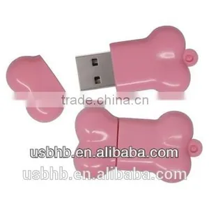 Bone USB Flash Drive Memory Disk, PVC Bone Memory Disk, Pink Bone USB Disk thumbnail-2