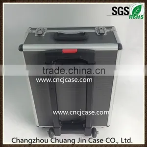 Gray ABS Aluminum Trolley Case With Line Fabric With 6 Years Production Experience thumbnail-4