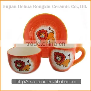 3D Animal Design Hand-painted Chinese Porcelain Tableware thumbnail-1