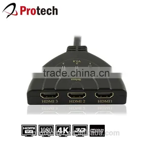 Bi-direction 3X1 HDMI Pigitail Switcher 1X3 Splitter 4K@30Hz With USB Cable thumbnail-1
