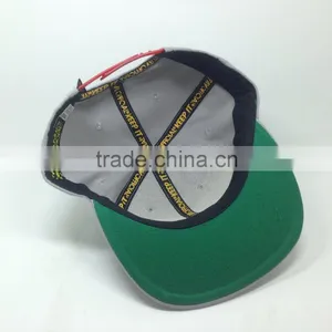 High Quality Custom 3D Embroidery Plastic Buckle Flat Brim Snapback Cap thumbnail-3