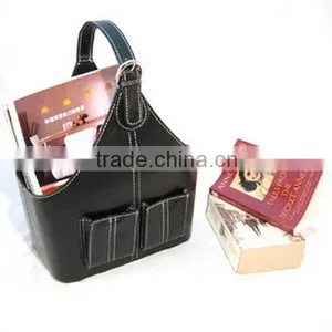 Best Quality Hot Selling Multipurpose Tote Leather Storage Basket thumbnail-2