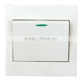 10A 250V, 1 Gang 1 Way Rocker Switch With Fluorescence thumbnail-1
