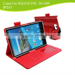 Tablet Case for Sharp Aquos Pad Sh-06f pu Leather Covers thumbnail-1
