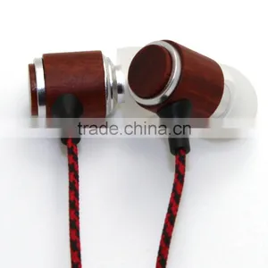 Tot High Quality Fashion Wood Earphone Stereo Bass Music Earphone for MP3 And Tablet PC thumbnail-4