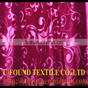 HIGH QUALITY EXPORT 100%POLYESTER WARP KNITTING JACQUARD SHINNY WARP KOREA VELVET,WARP KNITTED PLAIN DYED EMBOSSED VELVET FABRIC thumbnail-1