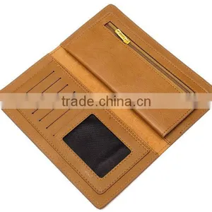 Genuine Leather Name Card Holder pu Passport Card Holder Travel Wallet thumbnail-1