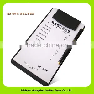 Custom Faux Leather Restaurant Receipt Holder 16045 thumbnail-1