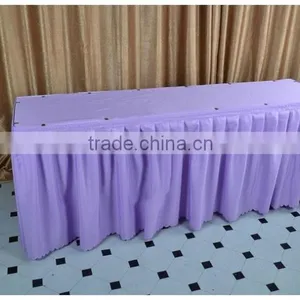 White Rectangle Home Decoration Table Skirt thumbnail-6