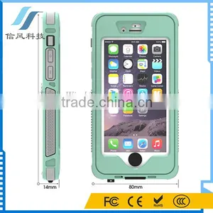 4.7 Inch Glow In Dark IP68 Waterproof Case for IPhone 6 6S With Button And Holder Stand thumbnail-6