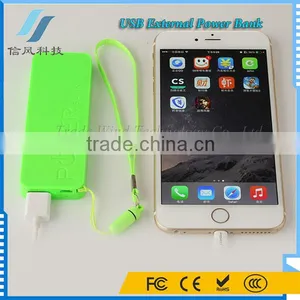 5600mAh Slim USB Power Bank Charger Green thumbnail-2