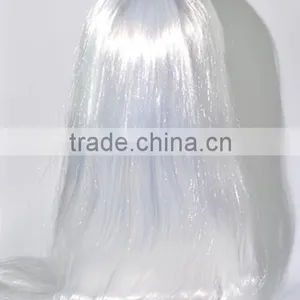Hot Silk White Synthetic Wig N271 thumbnail-3