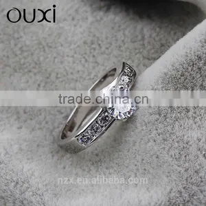 OUXI 925 Sterling Silver Ring Designs for Girl With Austria Crystal 40141 thumbnail-2