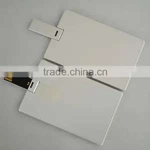 Super Slim Aluminum Material USB Flash Drive Push Button,Grade A Chips Credit Card Business USB Memory Stick Custom Painting thumbnail-5