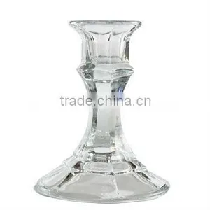 Pretty 3D Laser Engraved Crystal Candle Holder thumbnail-1