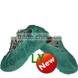 Light Green Disposable Polypropylene Shoe Covers thumbnail-1