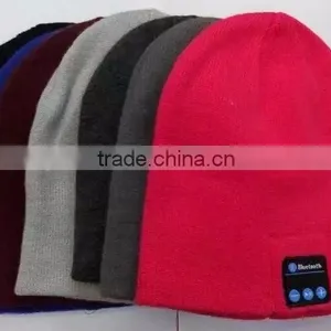Wholesale Bluetooth Headphone Beanie Hat, Knitted Wireless Bluetooth Earphone Winter Warm Hat thumbnail-1