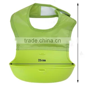 High Quality Custom Printed Silicone Baby Bib, Disposable Silicone Baby Bib For Sale thumbnail-1