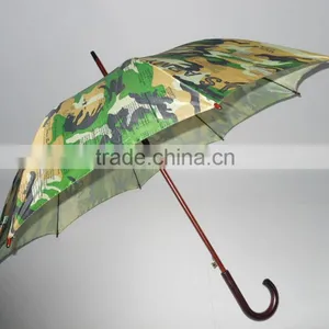 55cm Wooden Camouflage Umbrella thumbnail-3