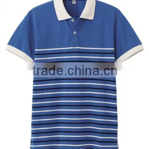 Yarn Dyed Strips Polo Shirt, Bulk Polo Shirt thumbnail-1