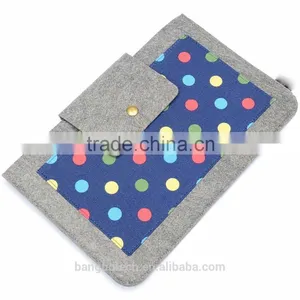 Felt With Canvas Material Sleeve for 11 /12 Inch Macbook Case for Ipad Cover Bag thumbnail-2