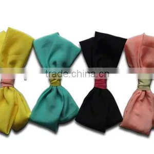 Colorful Fabric Bow Barrettes thumbnail-1