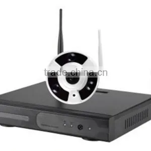 Wifi Fisheye 4ch ip Cameras Nvr Wireless Kit thumbnail-2