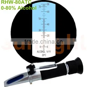 RHW-80ATC 0-80% Handheld Alcohol Refractometer thumbnail-1